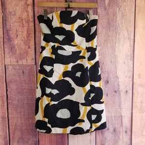 Helen Wang Strapless A-Line Dress Floral